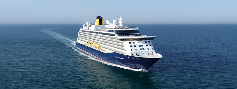 Spirit of Discovery sailing on the open ocean